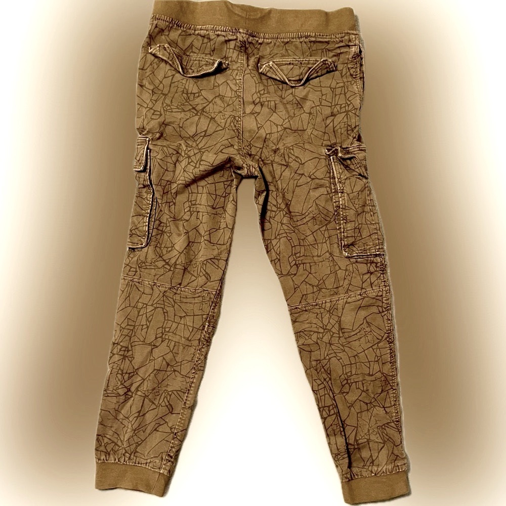 H&M Kids Casual Cargo Pants - Olive & Black Design